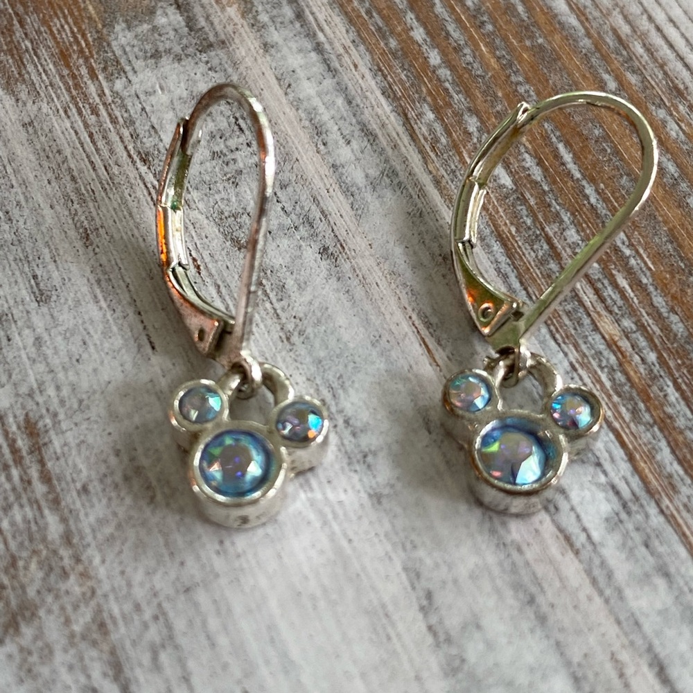 Mickey Mouse Rhinestone Earrings